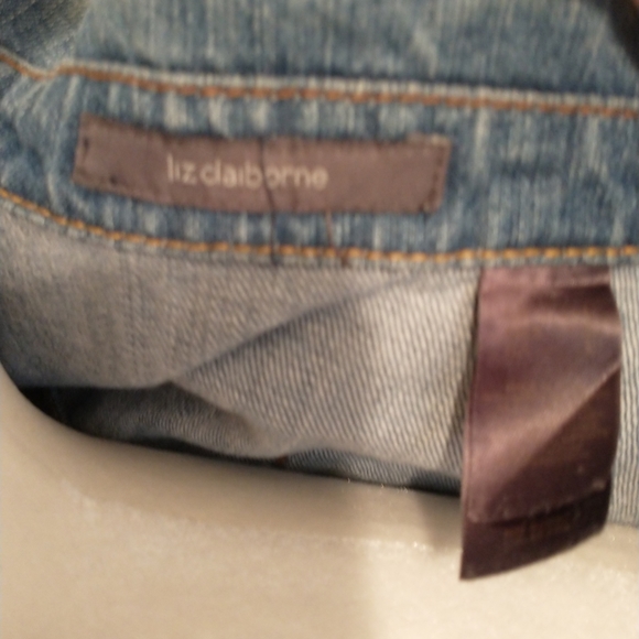 upcycled western style fringe studded stars blue jean denim jacket - Picture 6 of 10